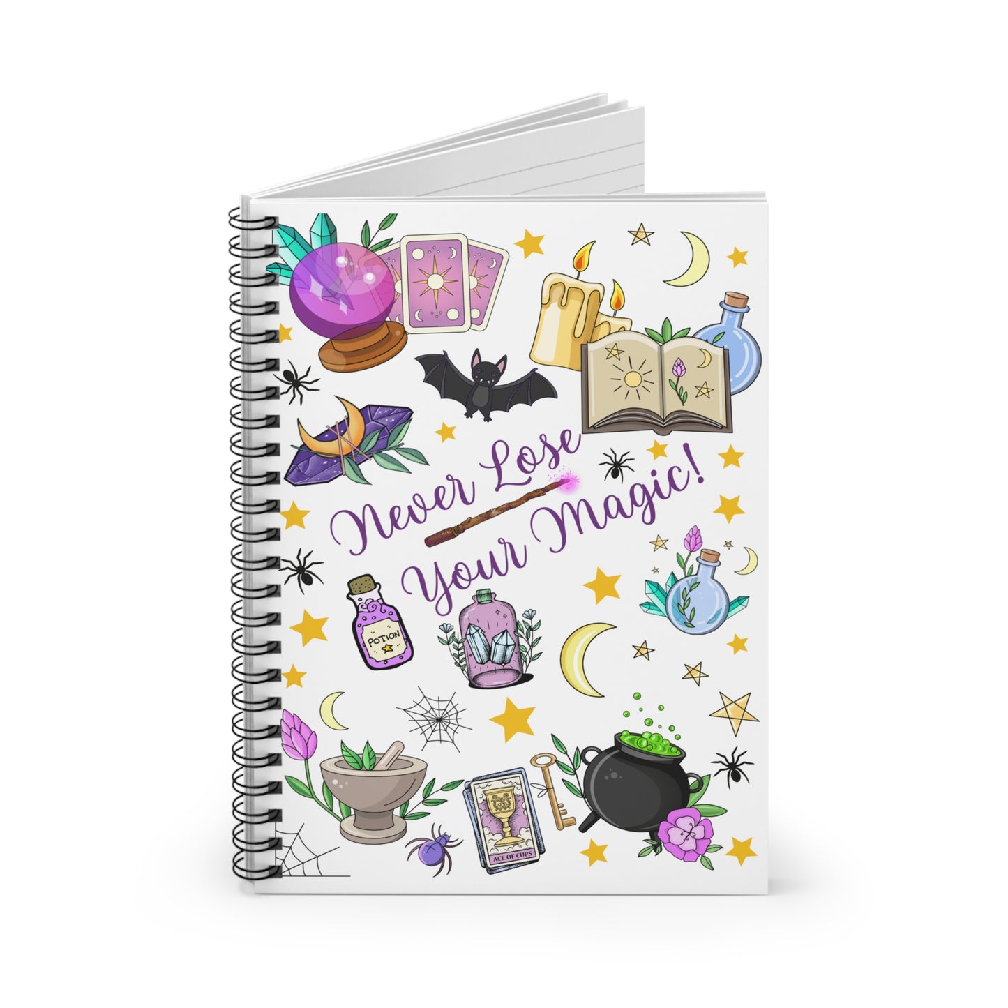 Spiral Notebook - Ruled Line - Never Lose Your Magic