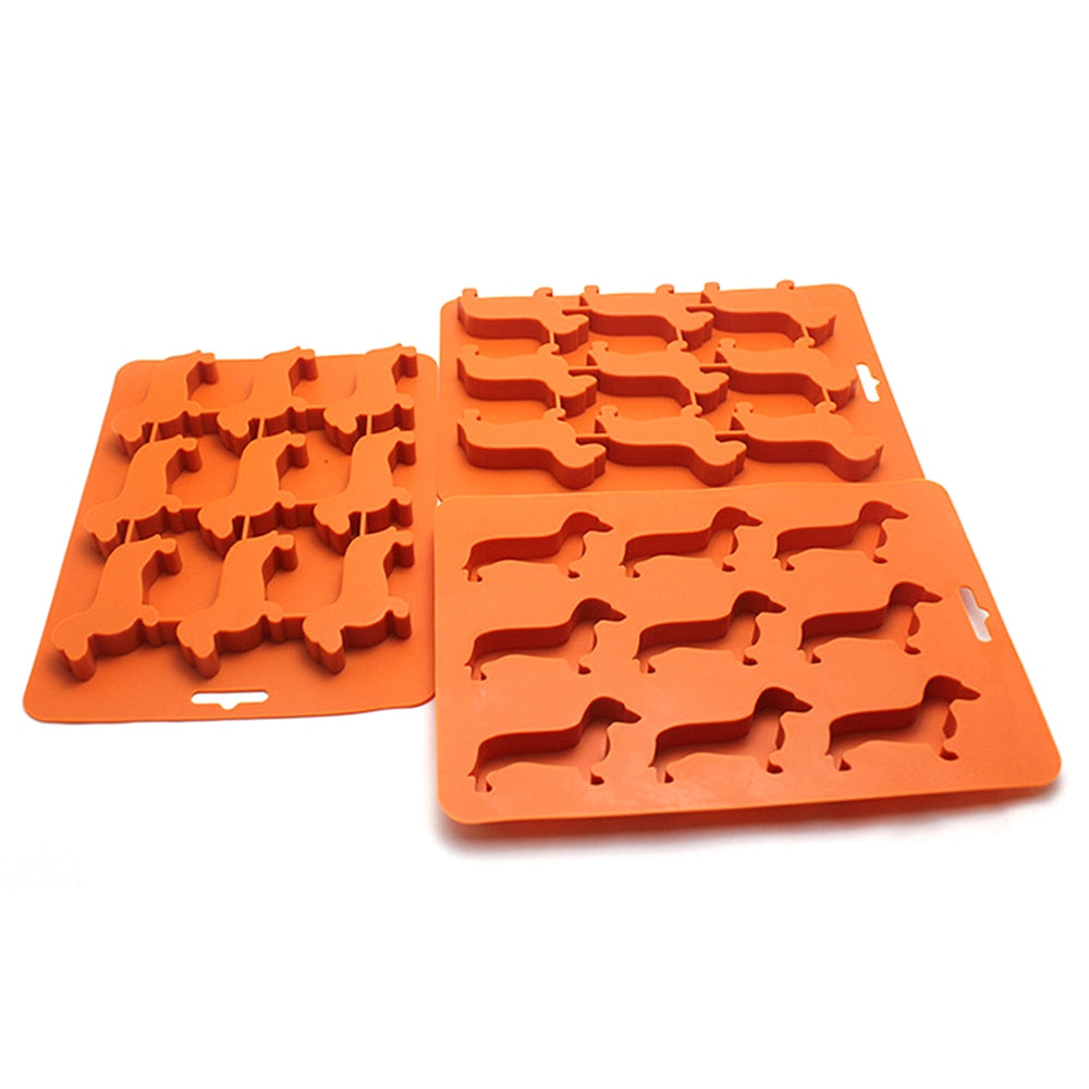 Dachshund Chocolate 3D Cake Mold, Ice Cube Mold