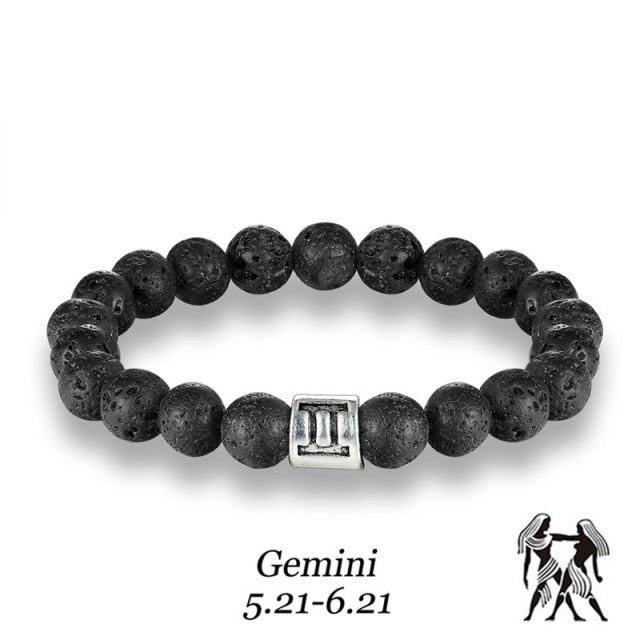 Zodiac Natural Stone Beaded Bracelets