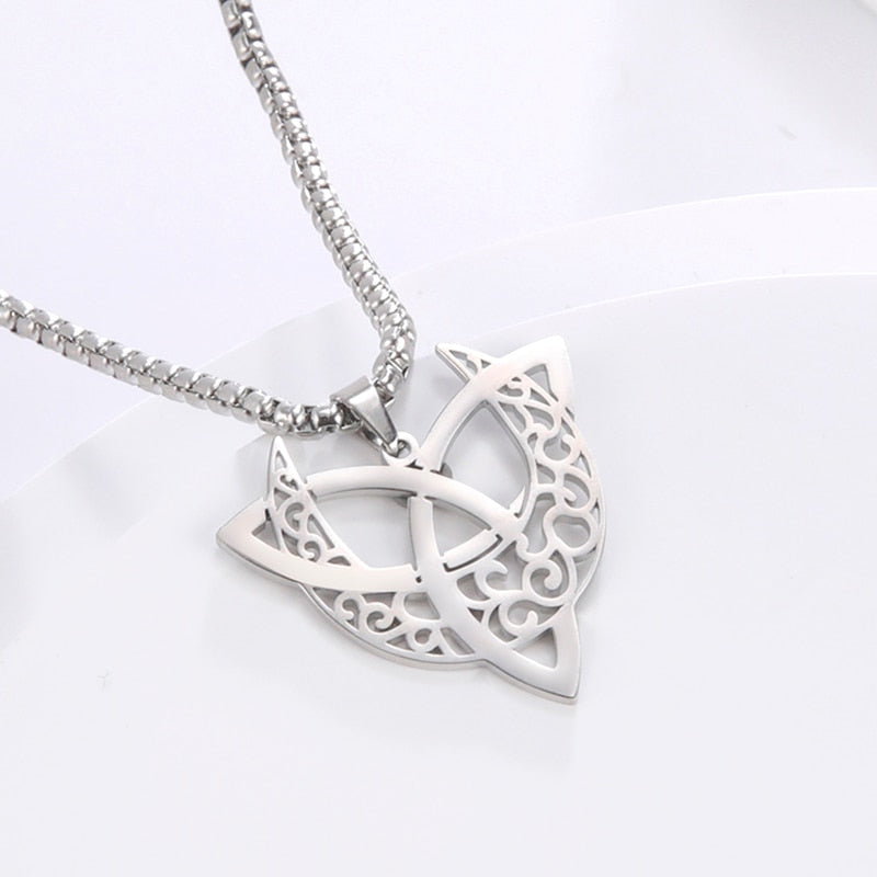 Triquetra Pentacle Moon Necklaces