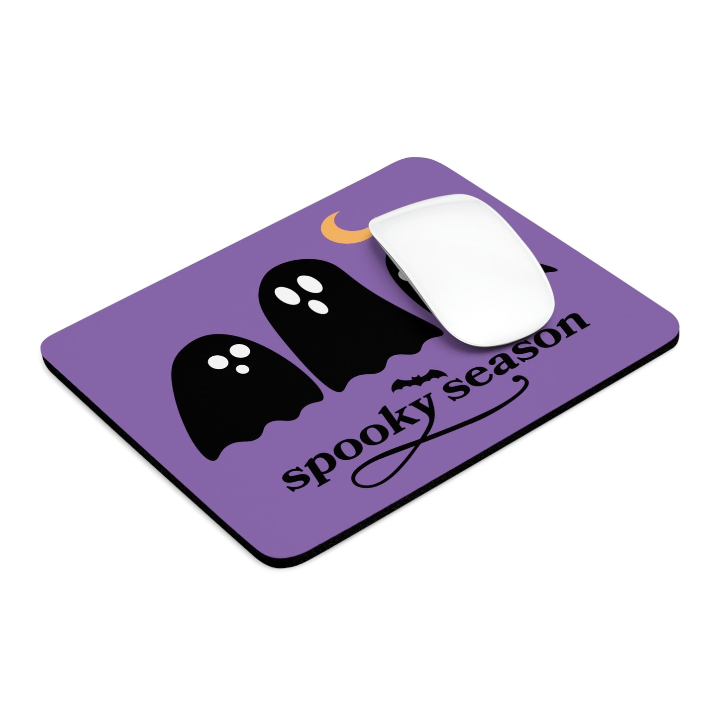 Mouse Pad - Spooky Season Ghosts with Purple Background