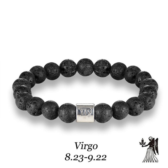 Zodiac Natural Stone Beaded Bracelets