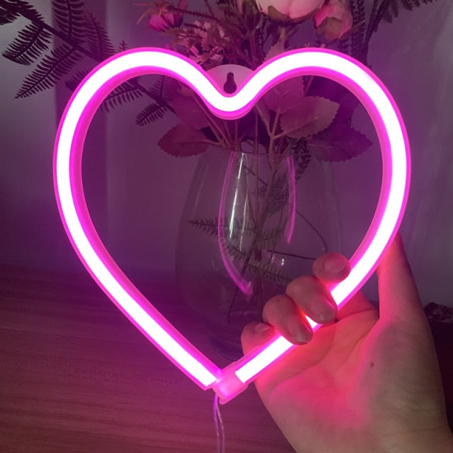 Neon Heart Lamp