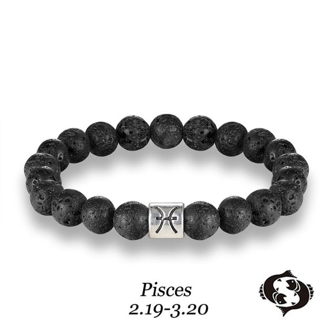 Zodiac Natural Stone Beaded Bracelets