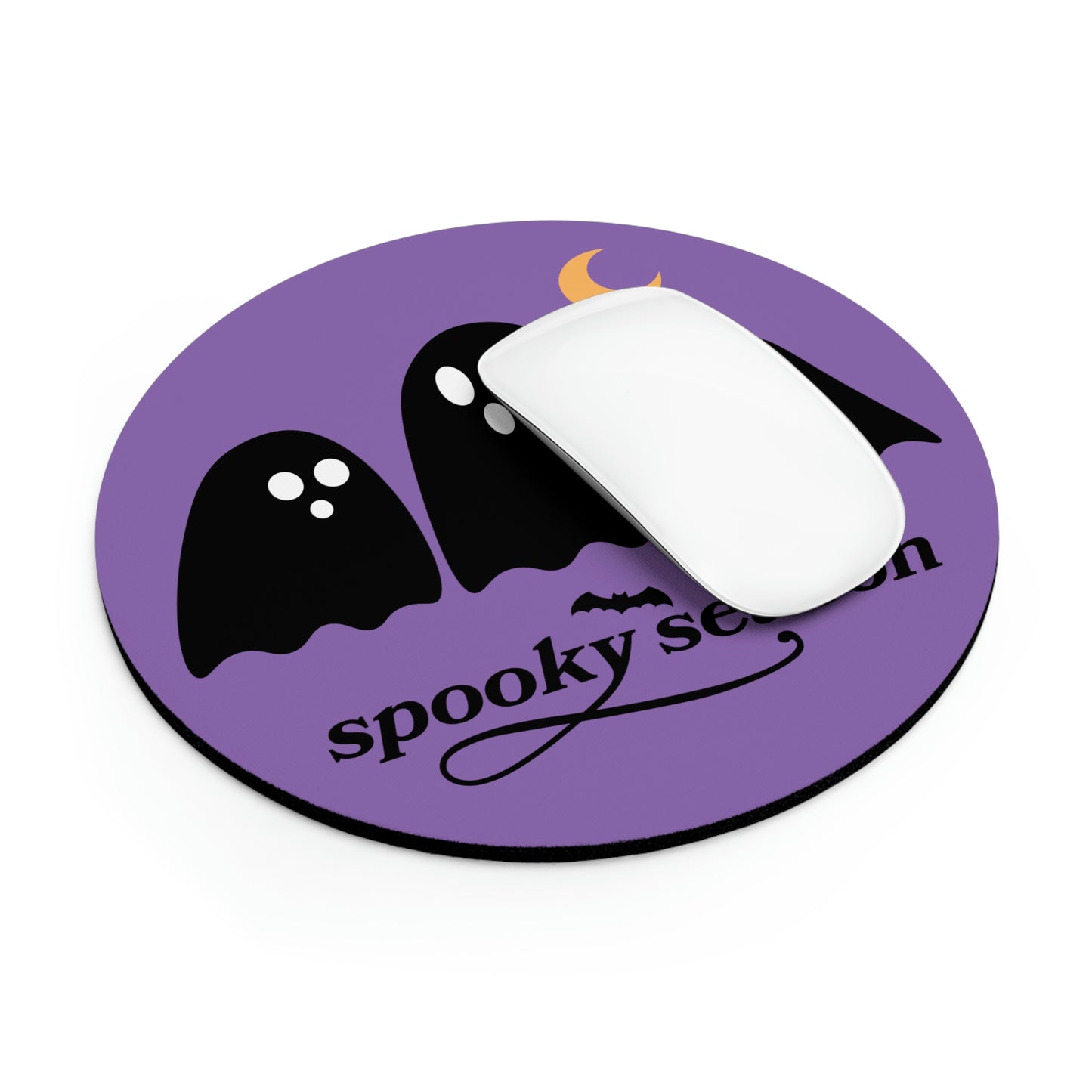 Mouse Pad - Spooky Season Ghosts with Purple Background