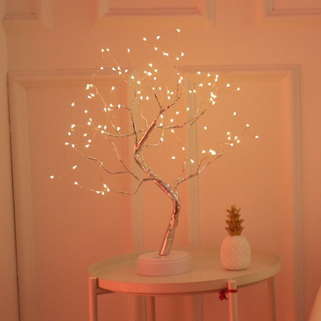 LED Copper Wire Night Light Tree Fairy Lights Home Decoration