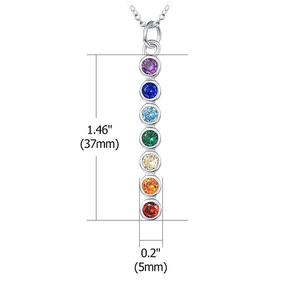 Chakra Crystal Pendant Necklace