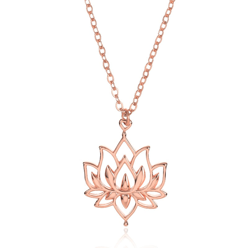 Lotus Flower Necklace For Women