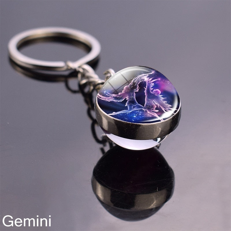 Glow In The Dark Zodiac Signs Keychains