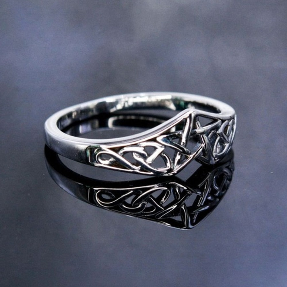 Sterling Silver Pentacle Celtic Knot Ring