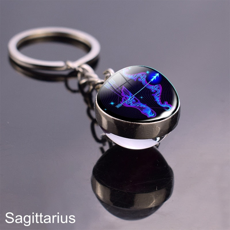 Glow In The Dark Zodiac Signs Keychains