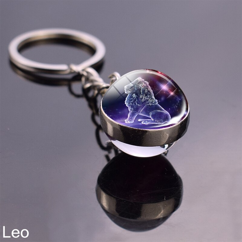 Glow In The Dark Zodiac Signs Keychains