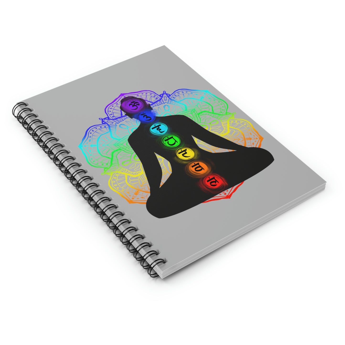 Spiral Notebook - Ruled Line - Chakra with Mandala Design