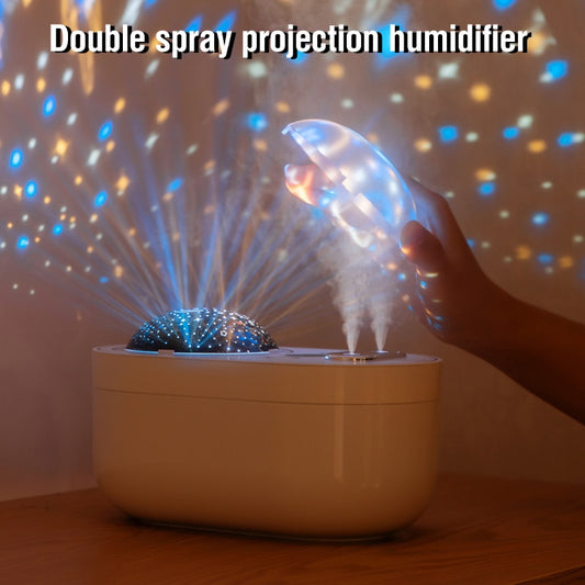 1000ML Air Humidifier Essential Oil Diffuser with Night Light Projector
