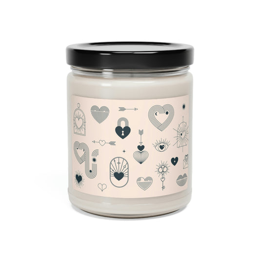 Light Bohemian Valentine's Scented Soy Candle, 9oz