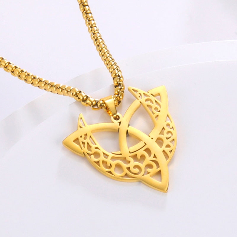 Triquetra Pentacle Moon Necklaces