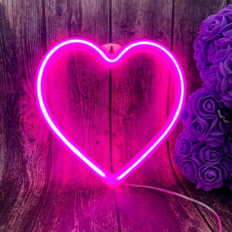 Neon Heart Lamp